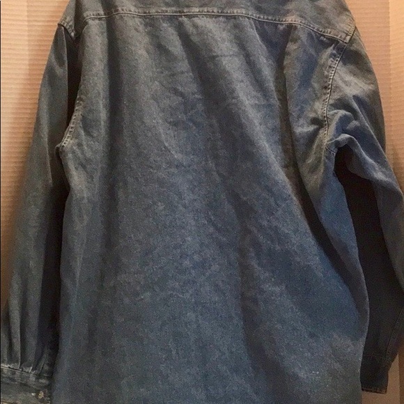 TIMBERLAND DENIM BUTTON DOWN EUC COTTON MEDIUM - Picture 7 of 7